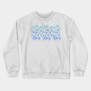 Indigo Bamboo Pattern Crewneck Sweatshirt